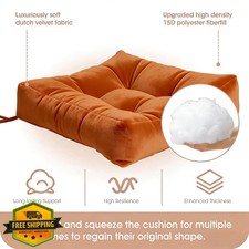Activance Rocking Chair Cushion Set Orange Lumbar Pillow Dutch Velvet