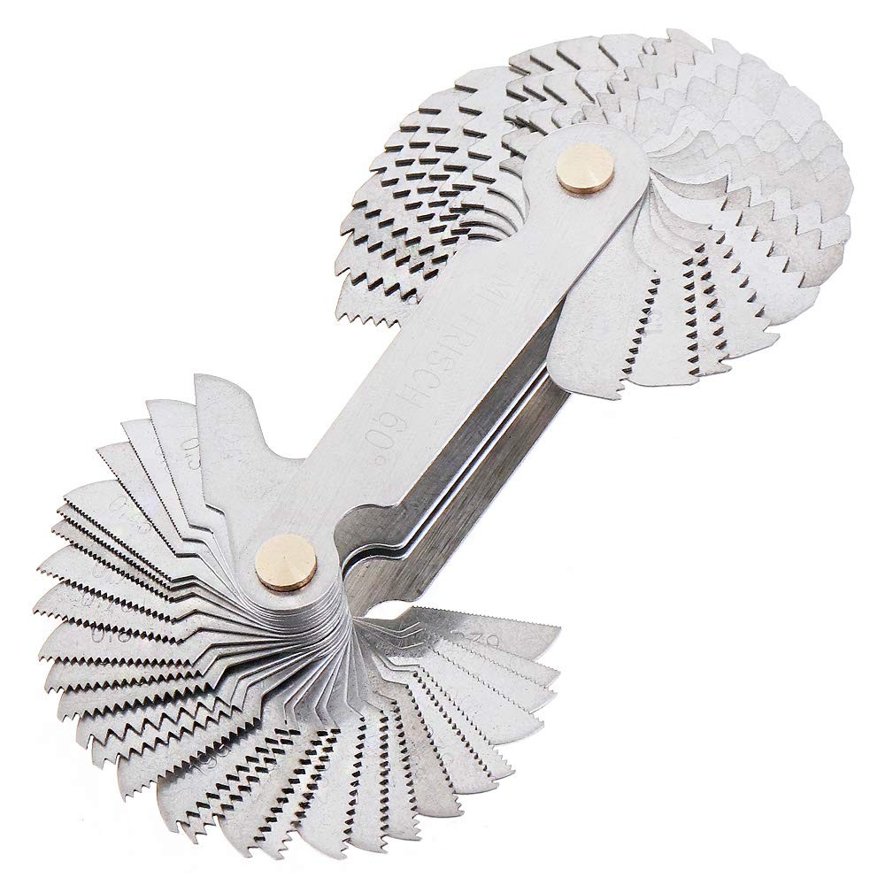 ChgImposs Metric & Imperial & US Screw Gauge SAE Whitworth 55 Degree & Metric 6