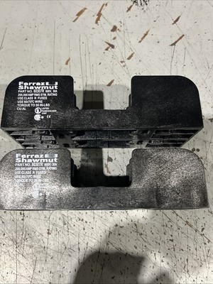  FERRAZ SHAWMUT 60307R Class R Fuse Block 30A 600V, LOT(2) Used Free Ship 