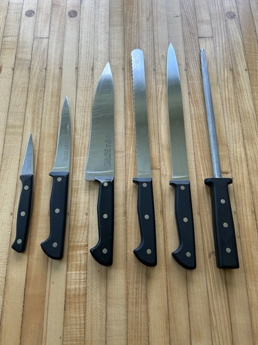 Gerber Balance Plus Chefs Knife Set High Carbon Stainless Made In USA Rare!