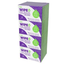 Flents Wipe 'N Clear Lens Wipes, 4 Boxes 75 Wipes Each , 400 Wipes Total