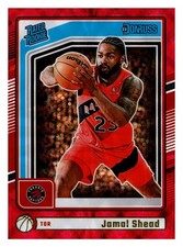 2024-25 Panini Donruss - Rated Rookie Jamal Shead international red base Raptors
