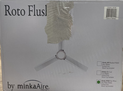 Minka-Aire F644L-WHF Roto Flush 52'' Hugger LED Ceiling Fan - Flat White *READ*