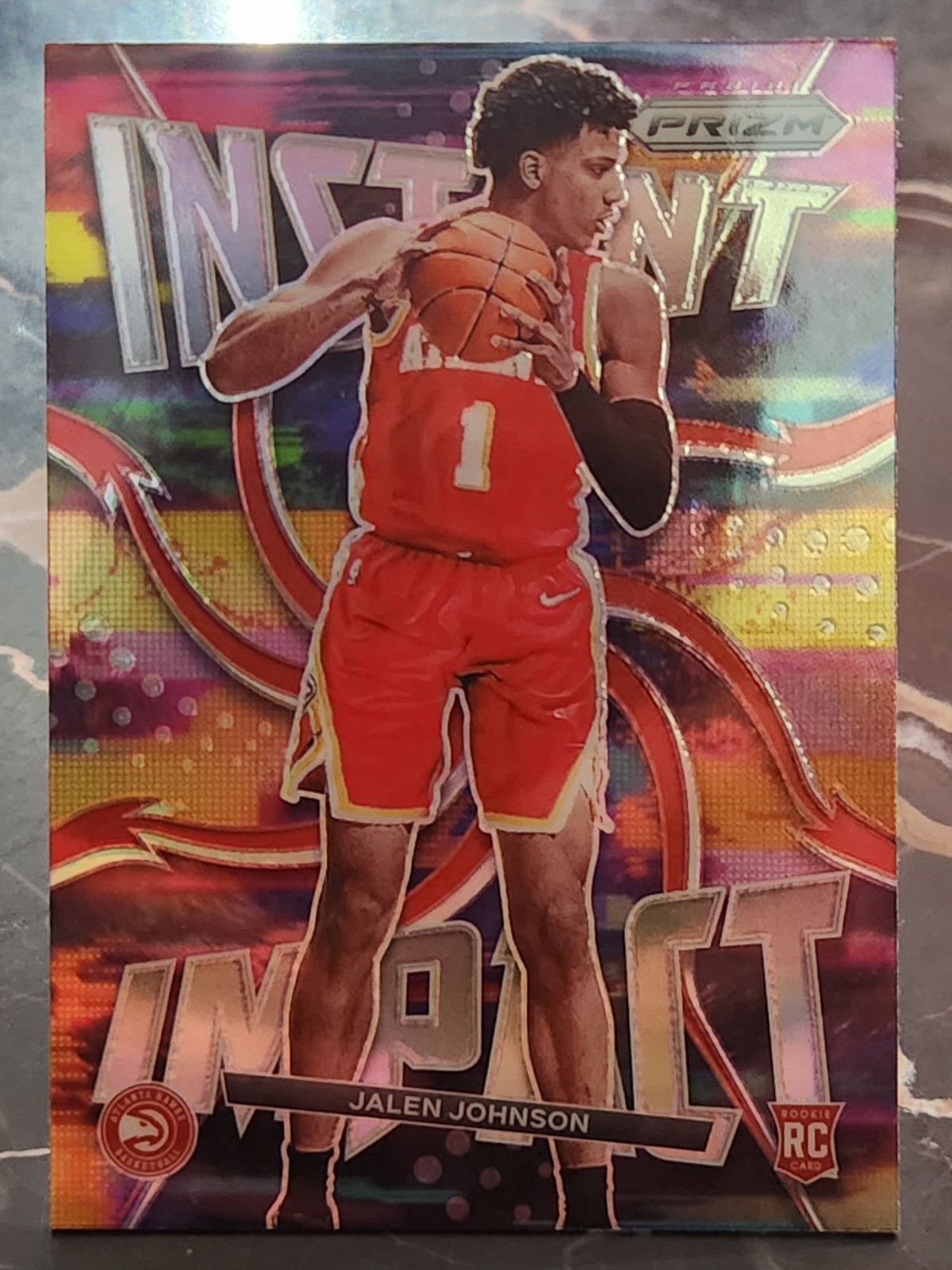 2021-22 Panini Prizm - Instant Impact Jalen Johnson #23 Silver Prizm (RC)