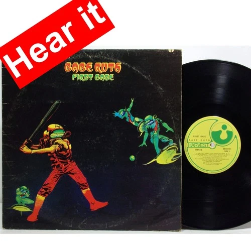 BABE RUTH First base 1973 vinyl LP Harvest SW-11151 VG No skips "the mexican"