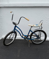 Vintage Blue 1975 Schwinn Lil Chik bike with Banana Seat Bicycle