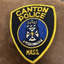 Police Patch USA Canton  Police Massachusetts 