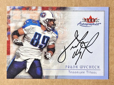 FRANK WYCHECK AUTO 2000 FLEER AUTOGRAPHICS TITANS RARE SP