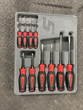 Snap On 10-pc RED Soft Grip Screwdriver & Pick Set Instinct SGDX60204CR