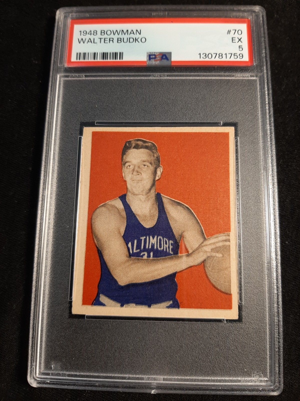 1948 Bowman Walter Budko #70 PSA EX 5