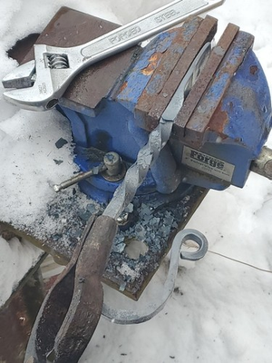 #ad #ad Hand Forged Hooks For Sale.13 Hooks Total.New Steel C.1045 .copper Color. $89.00