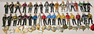 Vintage 1990s Playmates Star Trek Next Generation TNG Action Figure Lot Of 35!