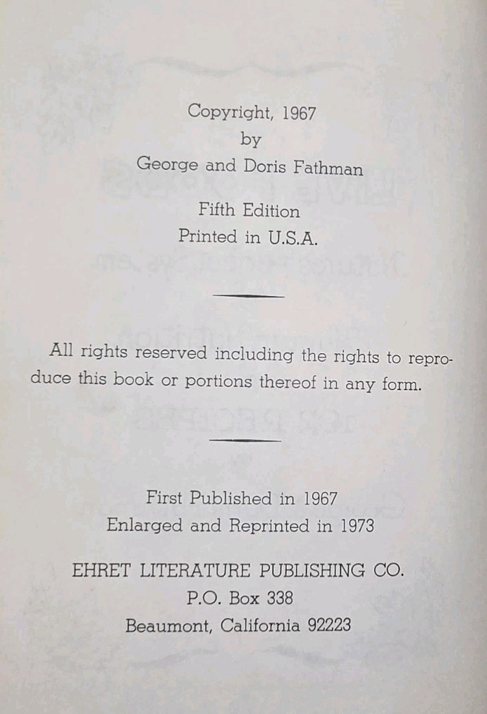 Live Foods Natures Perfect System Of Human Nutrition By Fathman 1973 Cookbook