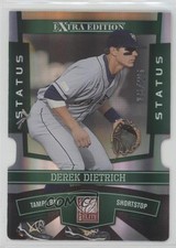 2010 Donruss Elite Extra Edition Status Emerald Die-Cut 16/25 Derek Dietrich 0c6