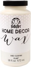 FolkArt Home Decor Clear Wax ~ 16 Oz. ~ Use Over Folkart Chalk To Seal & Protect
