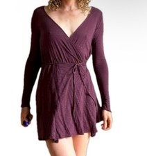 Free People Purple Don’t You Dare Xs Dress Wrap 