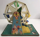 Vintage Fisher Price Little People Music Box Ferris Wheel #969 Works *READ*