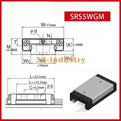 1Pcs New   guide slider SRS5WGM *rr