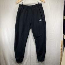 Mens Nike Swoosh Athletic Club Jogger Fleece Pants Sweatpants Black