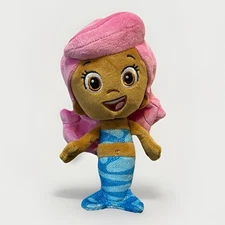 Nickelodeon Bubble Guppies Plush MOLLY Doll Lovey Pink Hair Blue Tail & Bikini