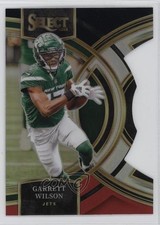 2023 Panini Select Premier Level Black & Red Prizm Die-Cut Garrett Wilson 9pa
