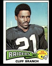 1975 TOPPS #524 CLIFF BRANCH RC RAIDERS