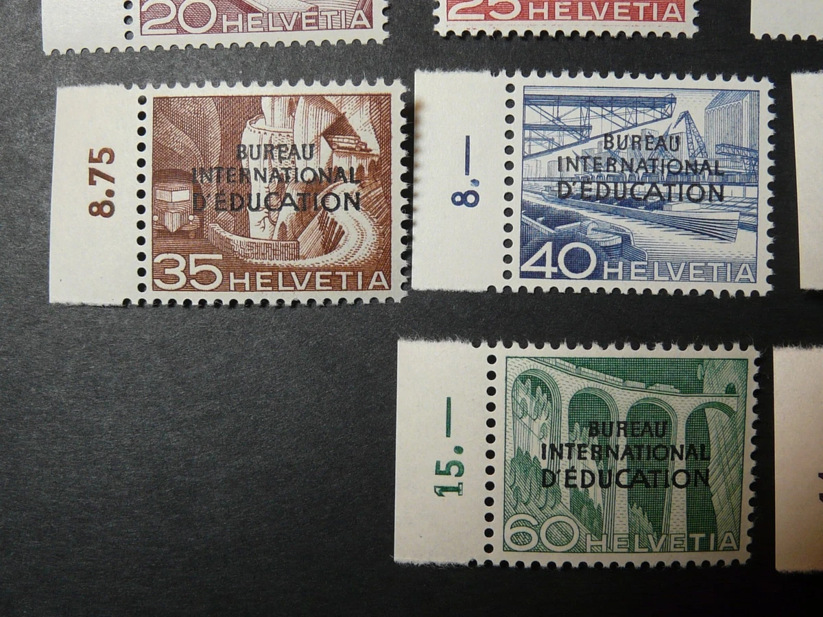 Schweiz, Ämter BIE/IBE , Mi.-Nr.: 29-39 , postfrisch , KW: 80,00