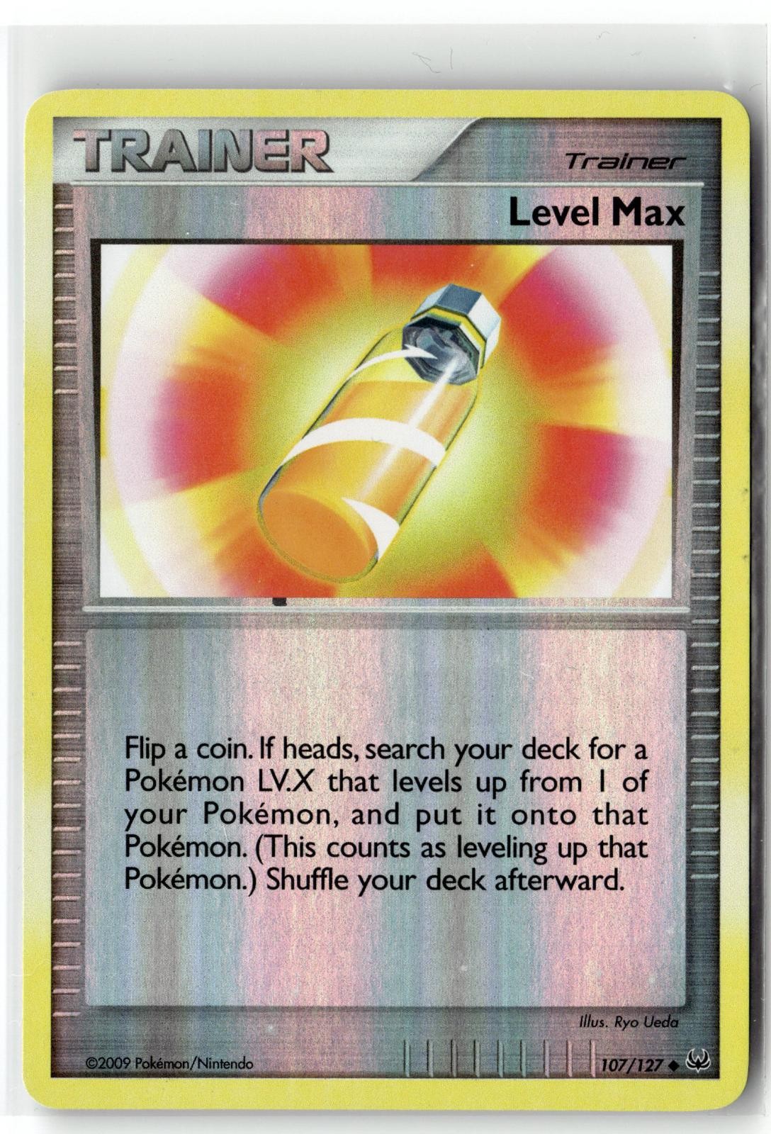 2009 POKEMON PLATINUM LEVEL MAX 107/127 UC REVERSE HOLO MP + FREE GIFT