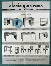 Rara Brochure Mobili per Ufficio ALASIA Gian Remo-Torino-anni’ 50