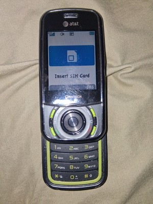 Pantech Matrix C740 Green Very Rare Dual Keyboard Phone Charger Works