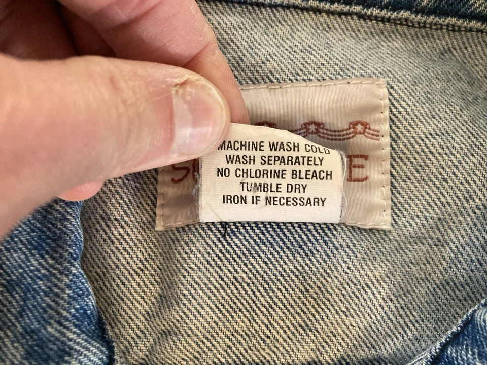 Chaleco Denim Sundance De Colección Hombres M Suroeste Tipo 3 III Estilo Ropa Hecho en EE. UU. Foto 3 de 4