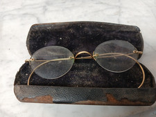 VICTORIAN GOLD OVAL UNISEX EYEGLASSES SPECTACLES FRAMES APEX