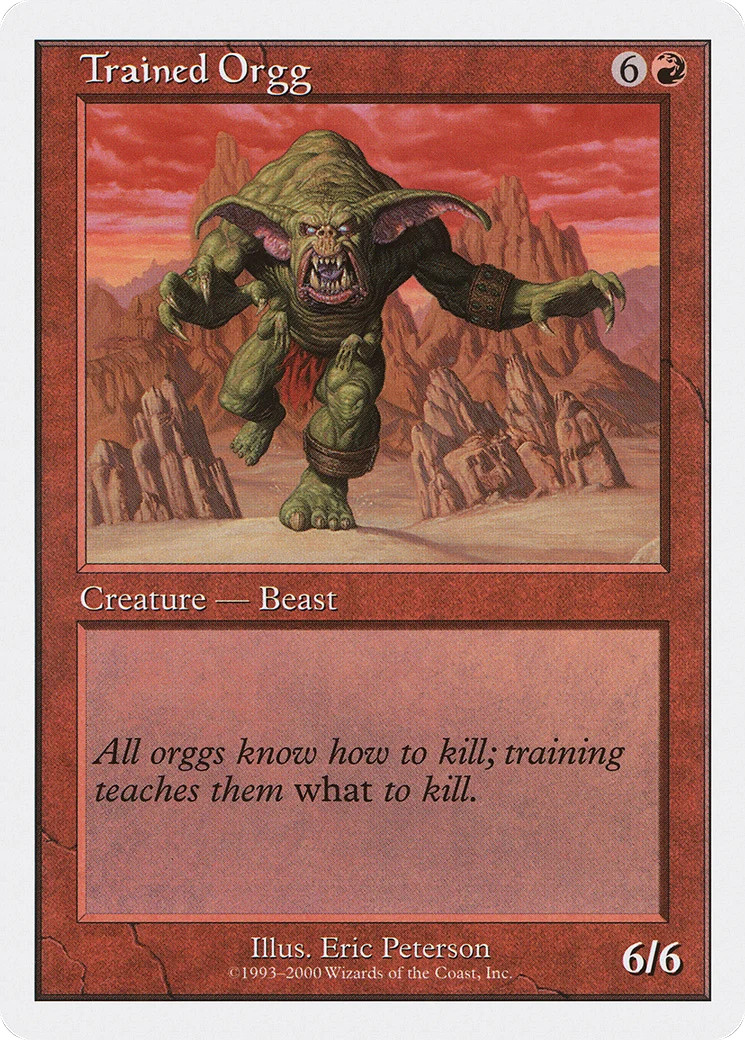 Trained Orgg [Starter 2000] Magic MTG