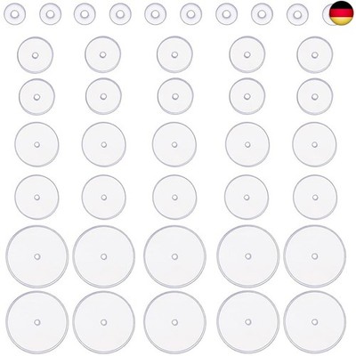 40 Stück Anti Wildfleisch Piercing Disc 3/5/7/9mm Silikon Ohrring Rückseiten C