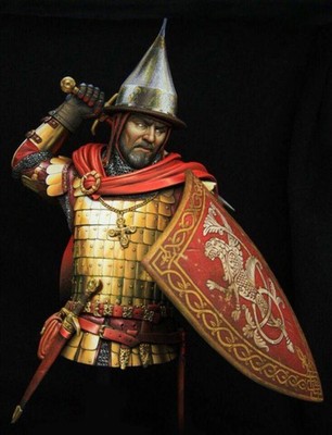 1/9 BUST Resin Model Kit Russian Medieval Knight Lord Warrior Unpainted