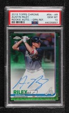 2019 Chrome Rookie Green Refractor 33/99 Austin Riley PSA 10 GEM MT Auto 0a0s