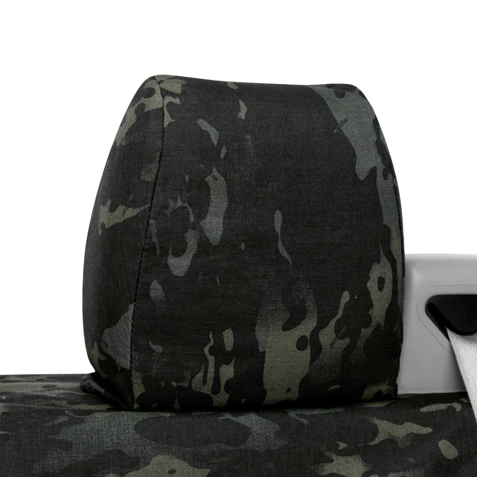 For Toyota Corolla 05-08 Multicam 1st Row Tactical Camo Black Custom Seat Covers - Image 2 of 4