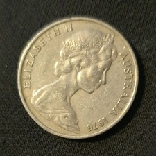 Australia 20 Cent Copper-Nickel Coin 1976 Queen Elizabeth II Decimal