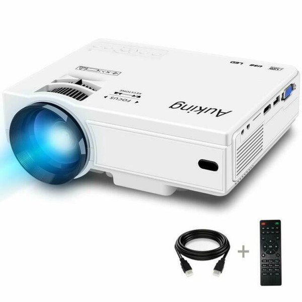 AuKing ADIB07MTCMHZX 2019 Upgraded Portable 55000 Hours VideoProjector