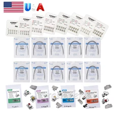 AZDENT Dental Ortho Brackets Mini Roth 018 022 Hook 345 /Arch Wires /Buccal Tube
