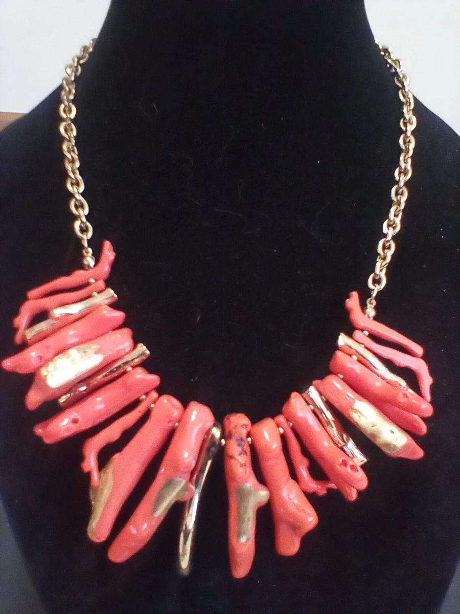 Faux coral deals jewelry