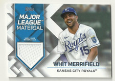 2022 TOPPS BASEBALL - WHIT MERRIFIELD - MAJOR LEAGUE MATERIAL RELIC - ROYALS