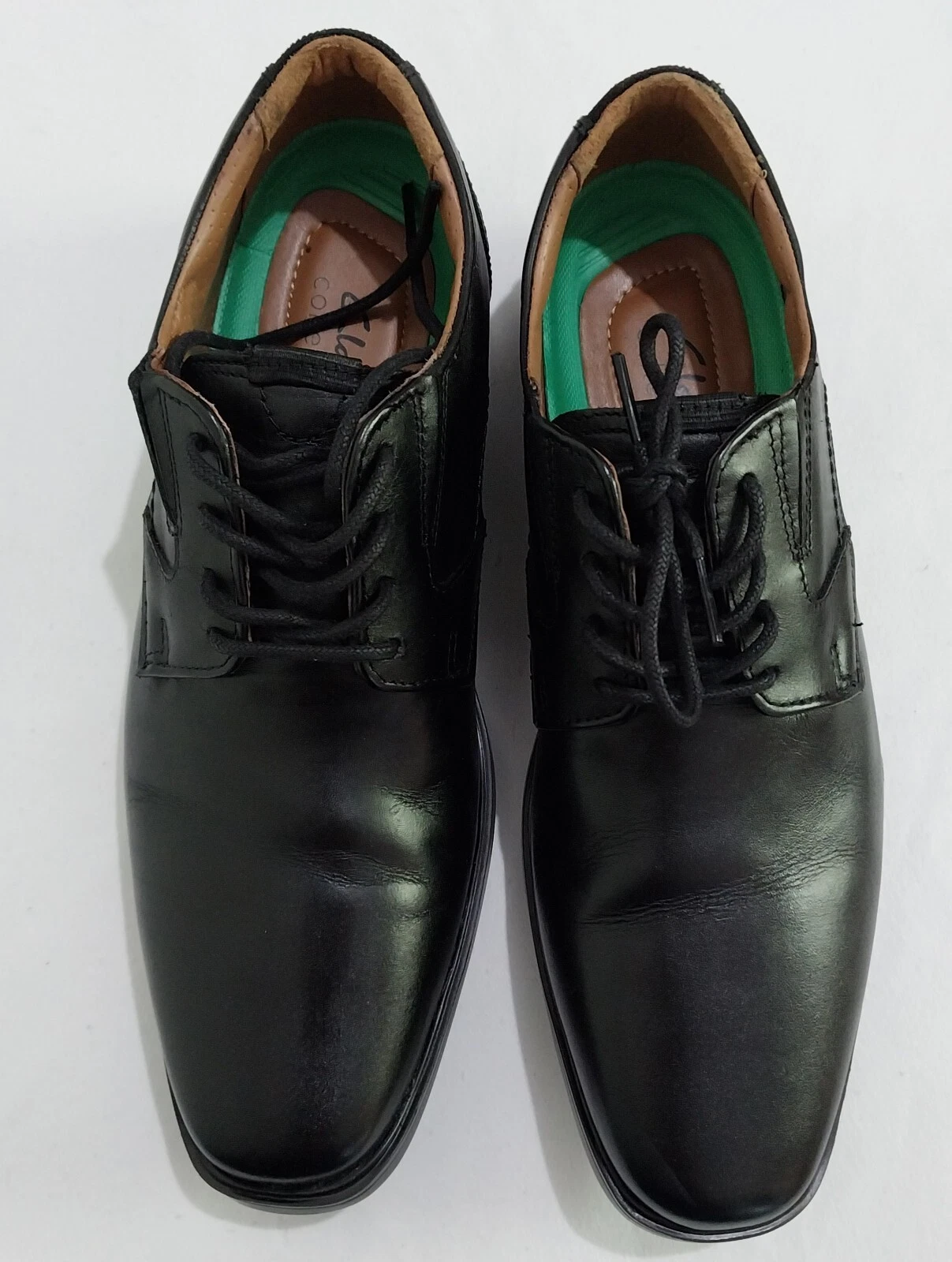 Scarpe eleganti uomo Clarks 7 5 M nere leggere collezione Clarkslite ~ usate