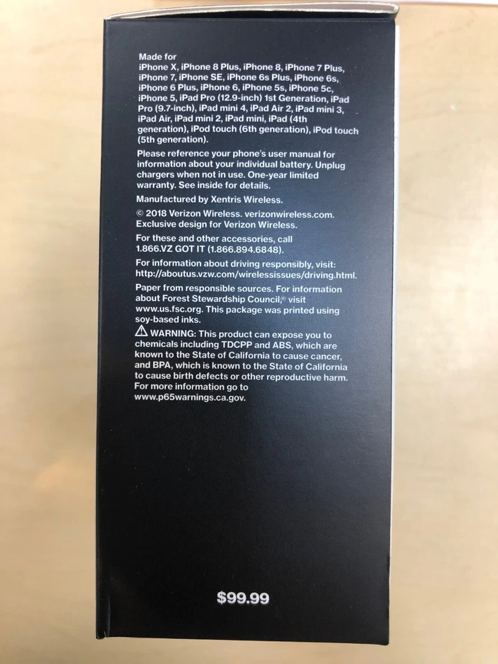 OEM Verizon MFi-Certified iPhone Car Charger, Wireless Charger, Power Bank Combo - Image 4 of 4