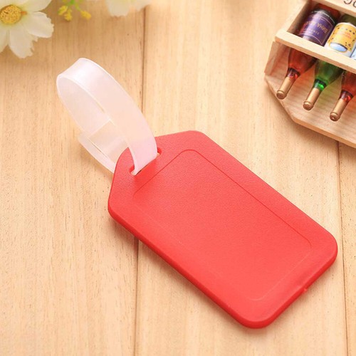 10 Stück Gepäckanhänger Gepäck Handtasche Ausweisschild Kofferanhänger Namenshalter für Reisen - Bild 6 von 12