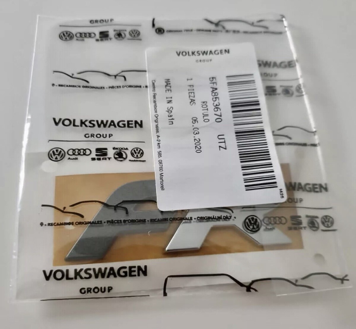 Seat 5FA853670UTZ Logo FR Pour Hayon Formula Racing Tuning