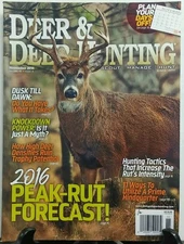 Deer & Deer Hunting November 2016 Peak Rut Forecast Tactics FREE SHIPPING sb