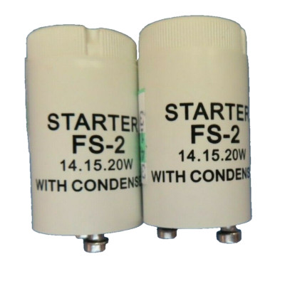 Regent Fluorescent Lamp Starters Type FS-2 2 Pin  2 pieces  (Comes in bulk)  NEW