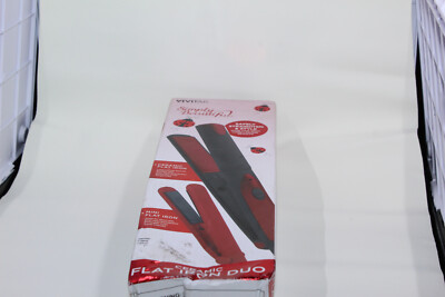 Brand new Vivitar Ceramic Flat Iron Duo Set (1 full size travel size) 