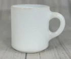 Milk Glass Coffee Mug Textured Vintage
